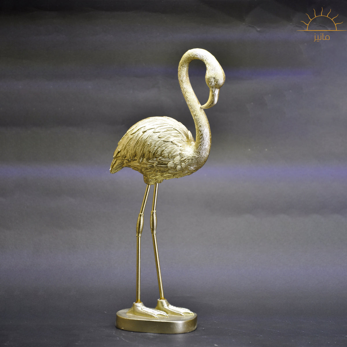 GOLDEN FLAMINGO STATUES