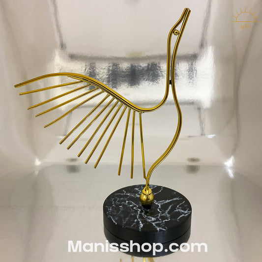 Bird Asbstract With Wooden Base