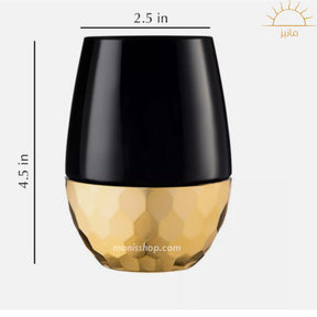 Black And Golden Vase