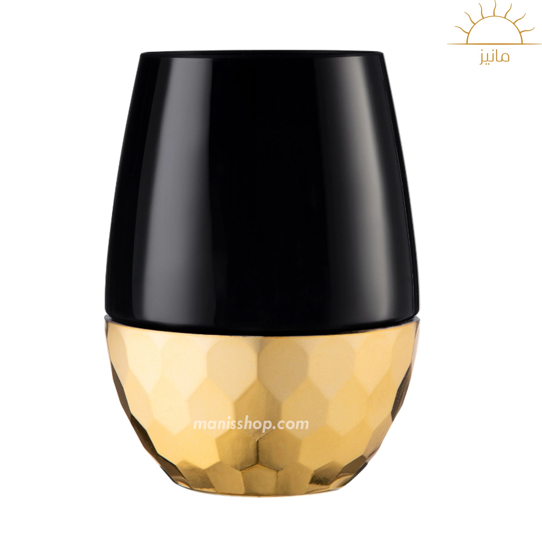 Black And Golden Vase