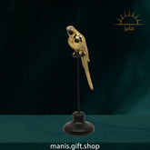 Golden Parrot Single Statue