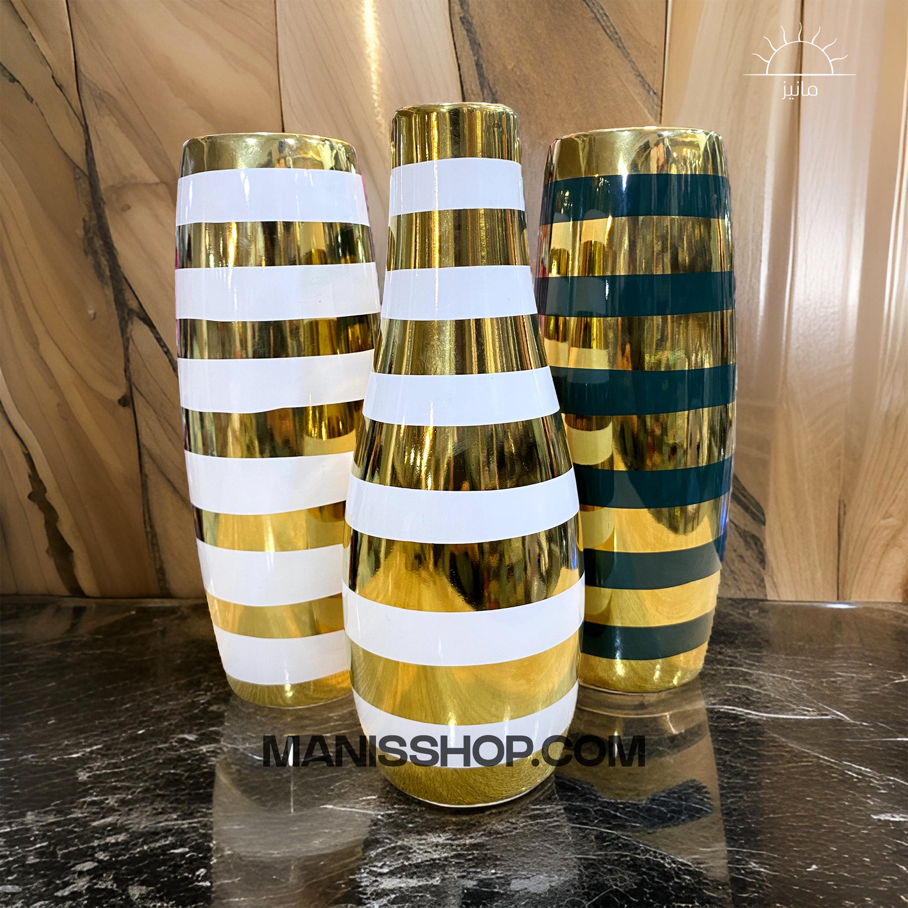 Striped Vases