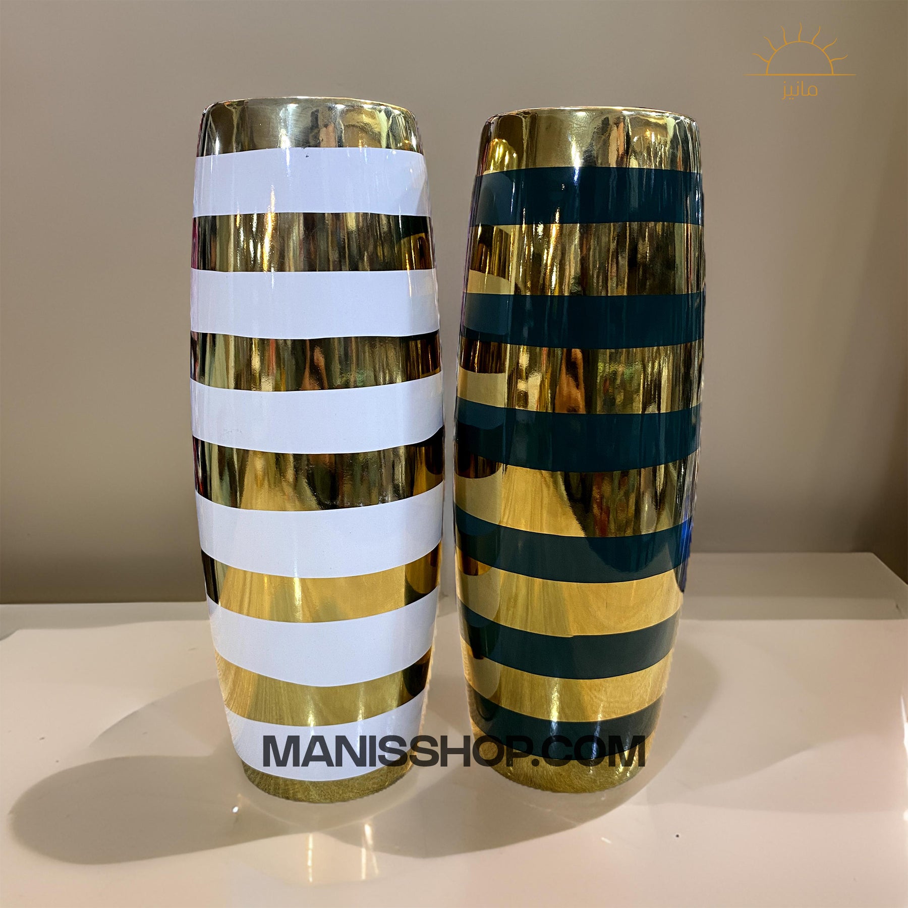 Striped Vases