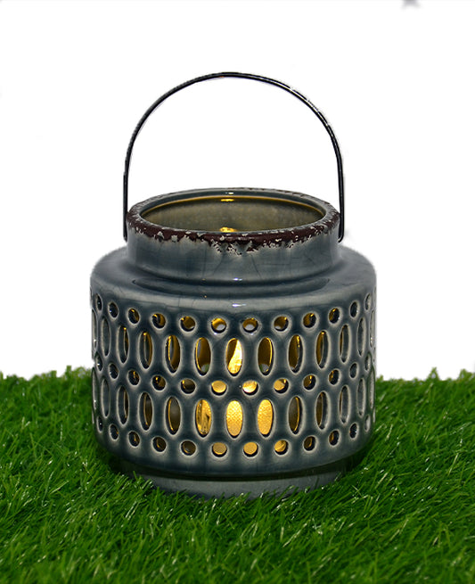 Ceramic Potted Lantern