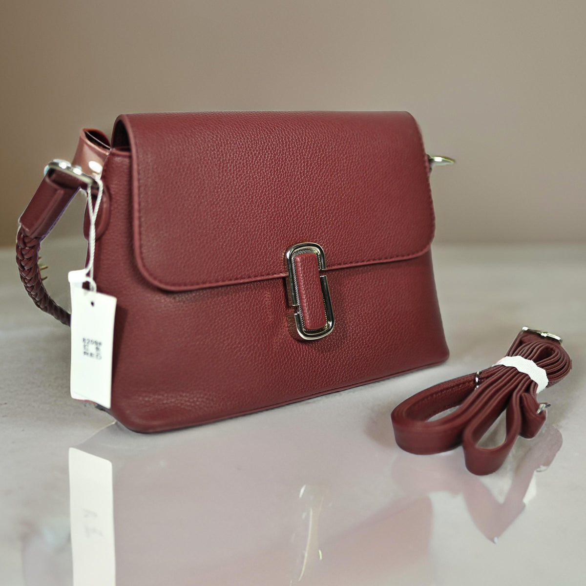 Shoulder Bag - Wine Red