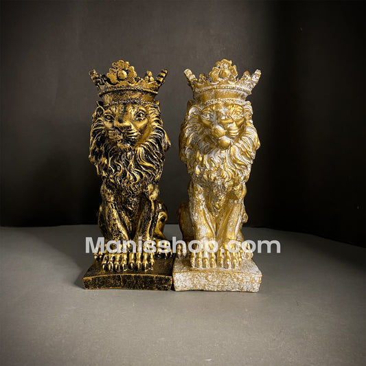 Royal Lion Statue With Corwn (Pakistan Made)