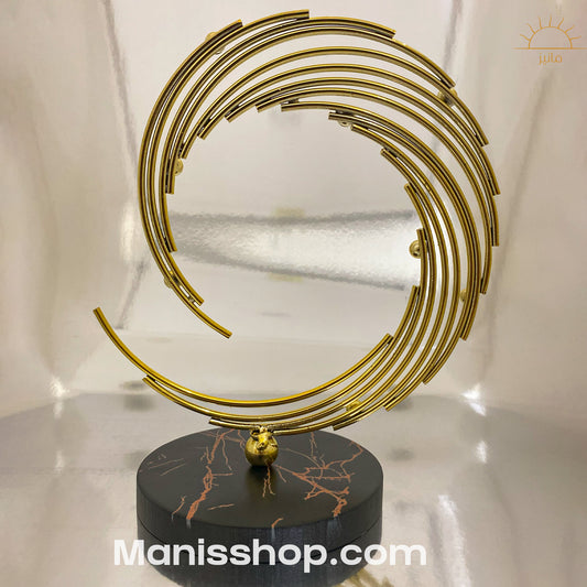 Abstract With Wooden Base