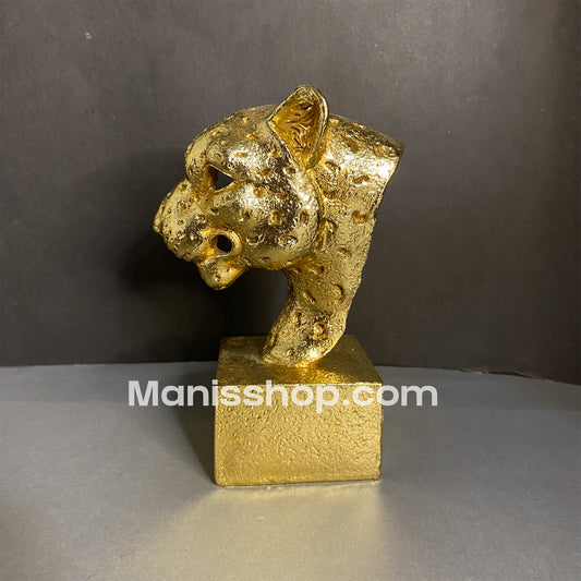 Leopard Head Statue