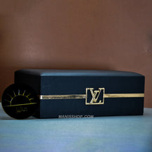 Leather tissue box with logo